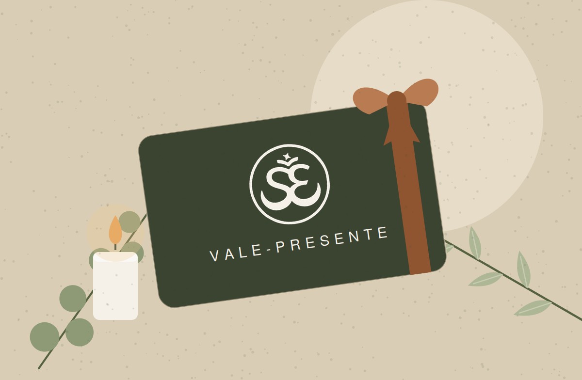 Cartão vale-presente Sense Spa com laço